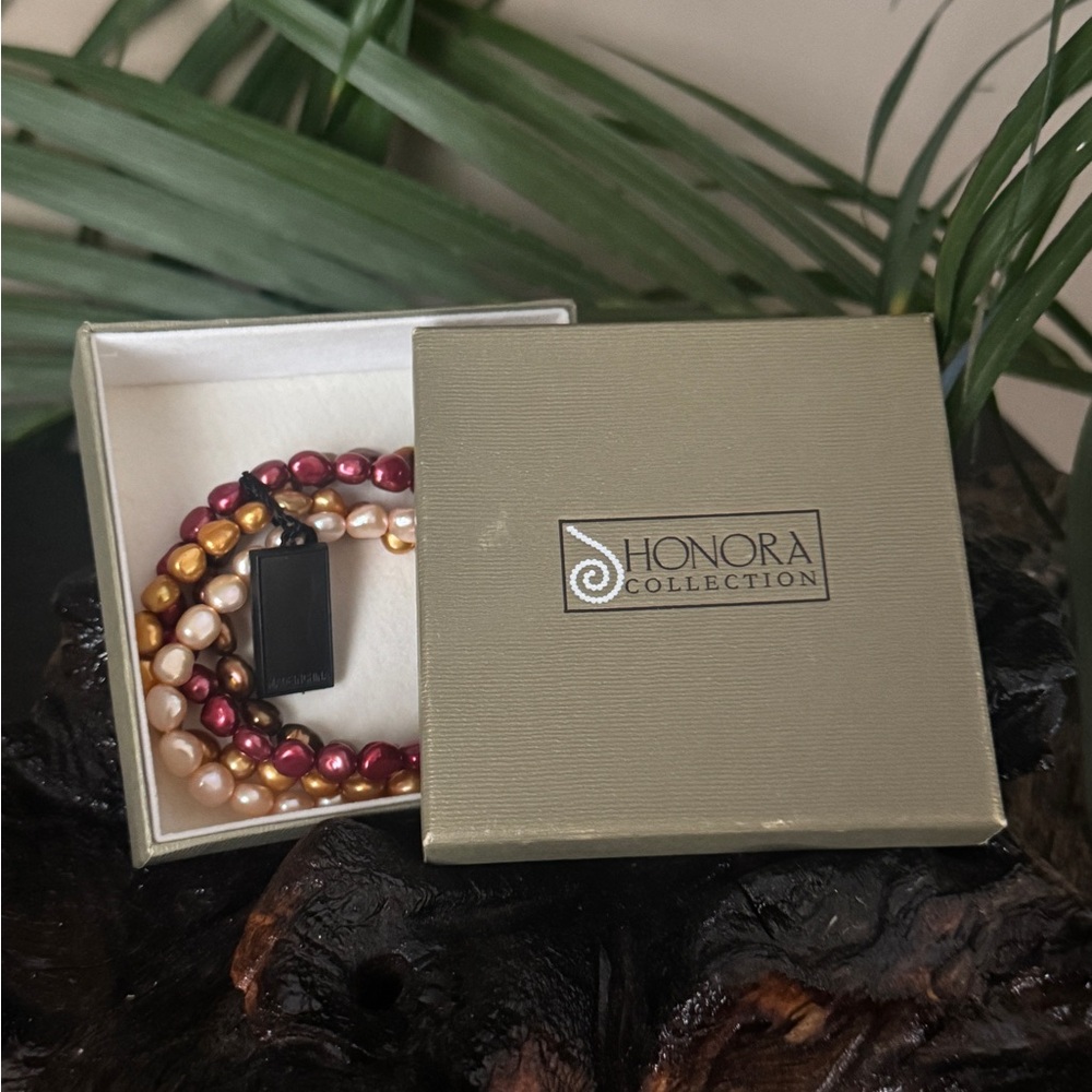 Honora Collection Multicolor Pearl Bracelets Autumn Colors